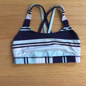 Striped Lululemon bra